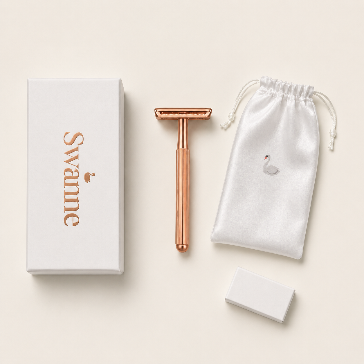 Swanne Razor V2 rose gold safety razor — product detail