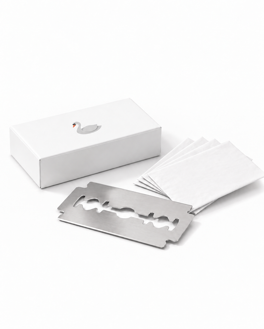 Swanne Razor Blade Refills, Stainless Steel Double-Edge